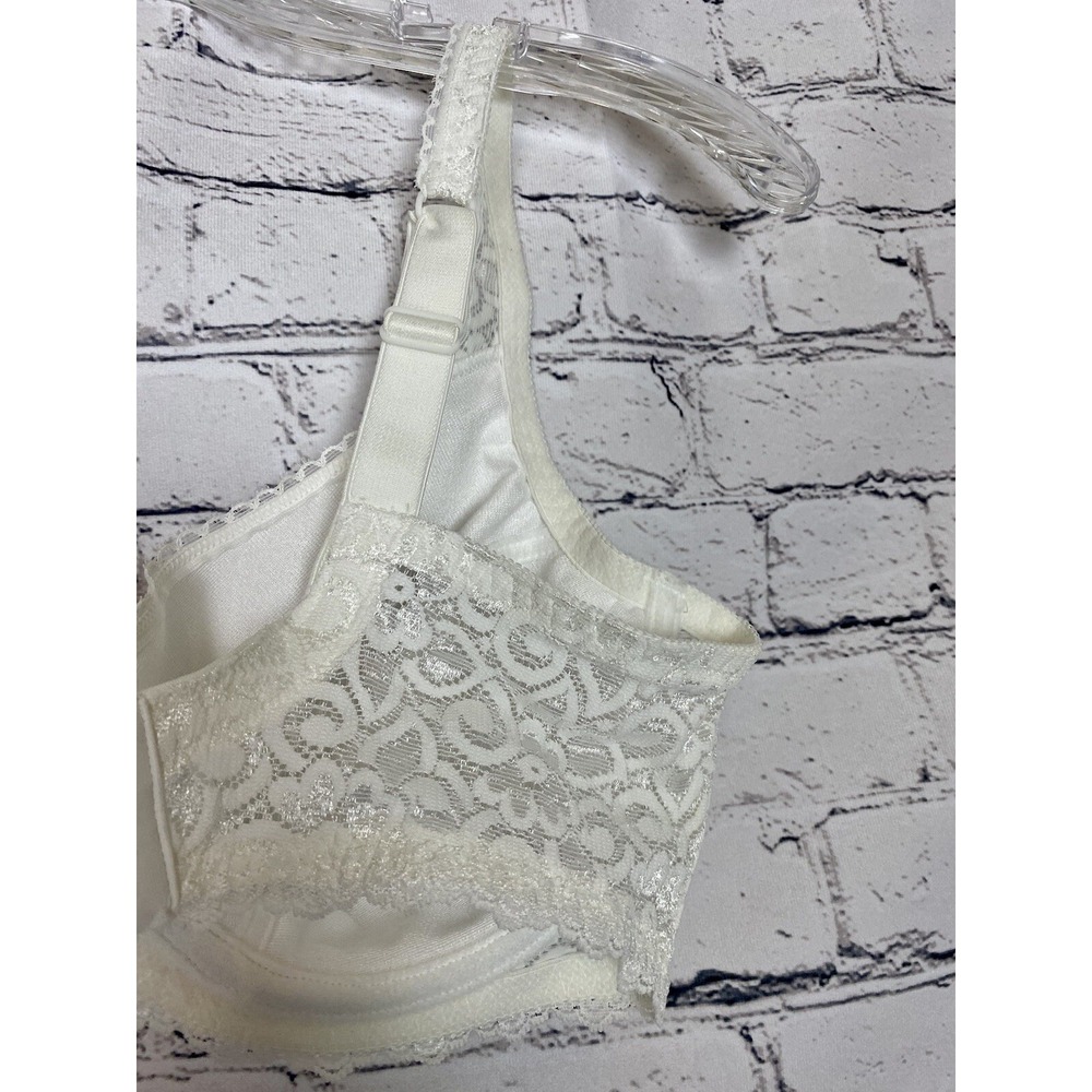 NWT‎ Playtex Secrets 4442 Full Figure Lightly Lined Underwire Bra 36D White - Picture 12 of 13